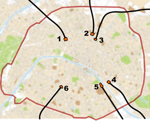 Paris's six train stations